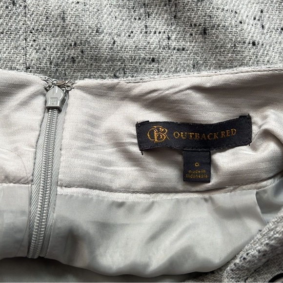 Outback Red Wool Blend Gray Skirt Size 0 - Picture 7 of 7